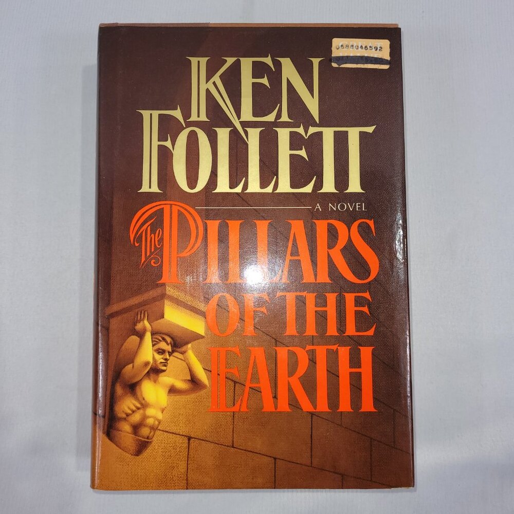 Ken Follett The Pillars of the Earth 1989 First Edition Hardcover Book